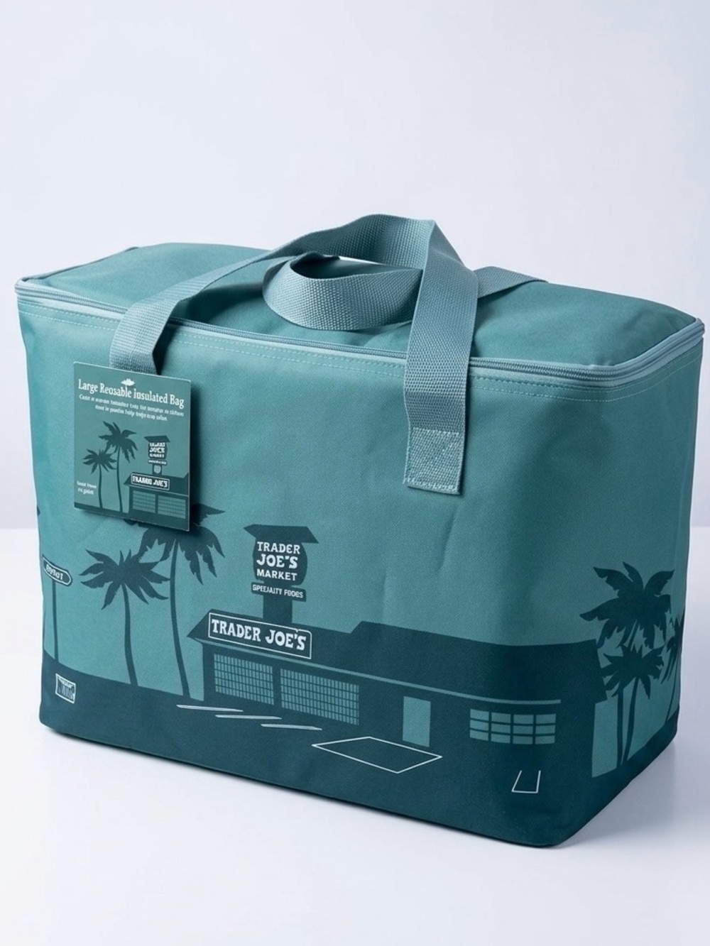 NWT Trader Joe’s Large Insulated Cooler Bag - Teal (8 Gallon)